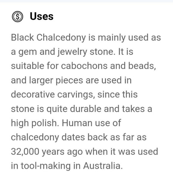 Black Onyx tumble stone sealed in package not touched - Picture 8 of 8